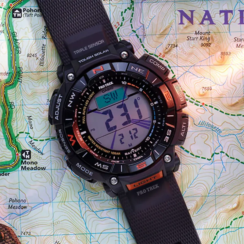 Casio Pro Trek Solar Powered Digital Dial Men's Watch- PRG-340-1